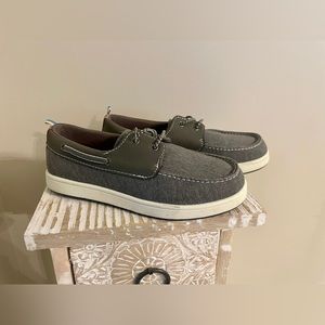 Boys Sonoma Gray Canvas Boat Shoes - Size 2 (Bundle for Discount)
